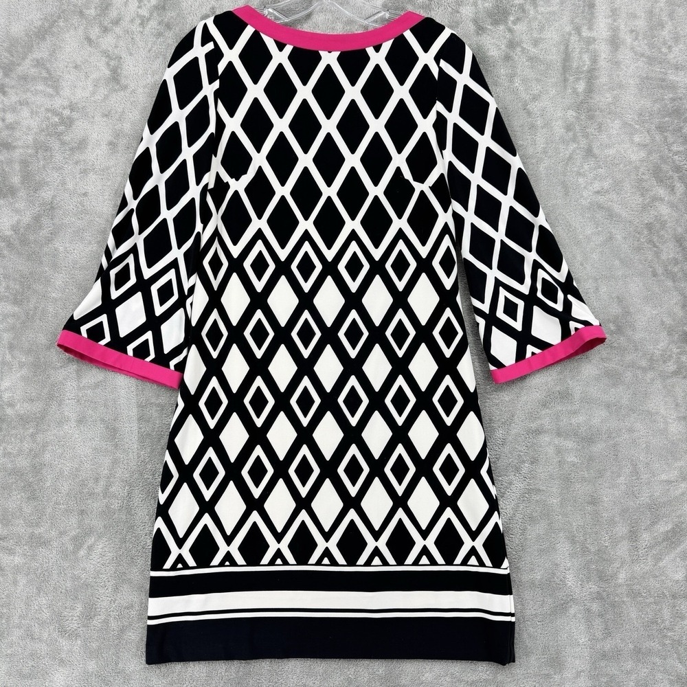 Eliza J Dress Womens 4 Diamond Bell Sleeve Office Career Exposed‎ Zip Stretch